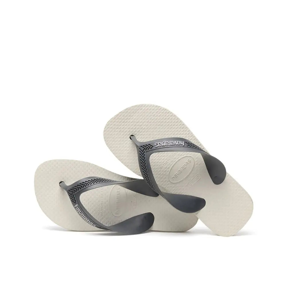 Chinelo Havaianas Infantil Max Cinza Branco