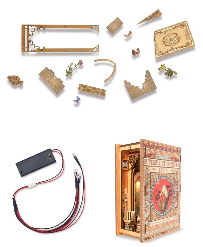 Butterfly of Unknown Lands Library Mini Scenery