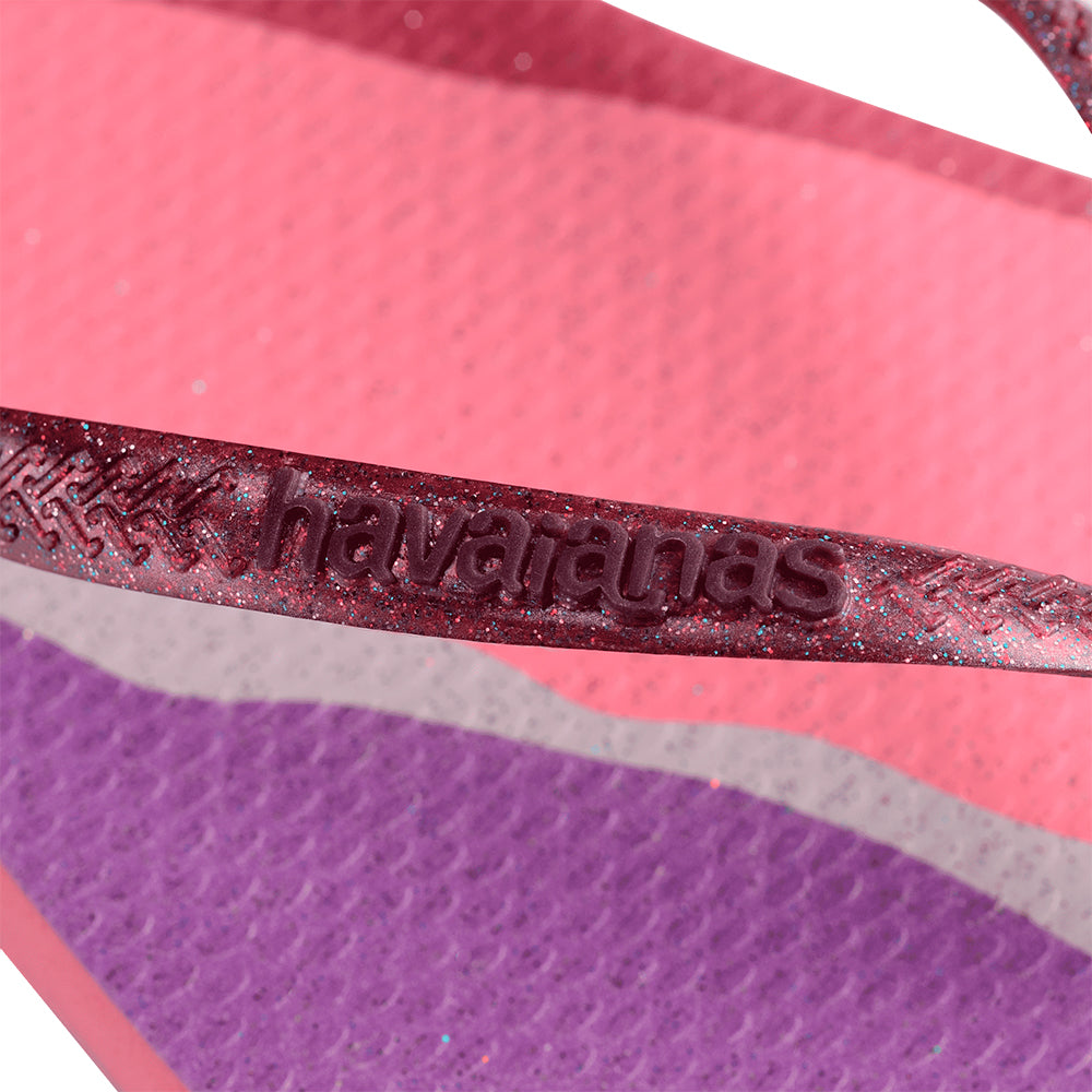 Chinelo Havaianas Feminina Slim Pallete Glow Rosa Veludo