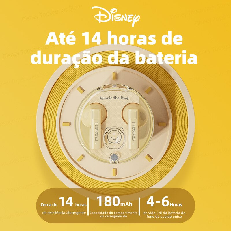 Fones de Ouvido Mickey Jornada Espacial TWS Bluetooth 5.3 Sem Fios Disney