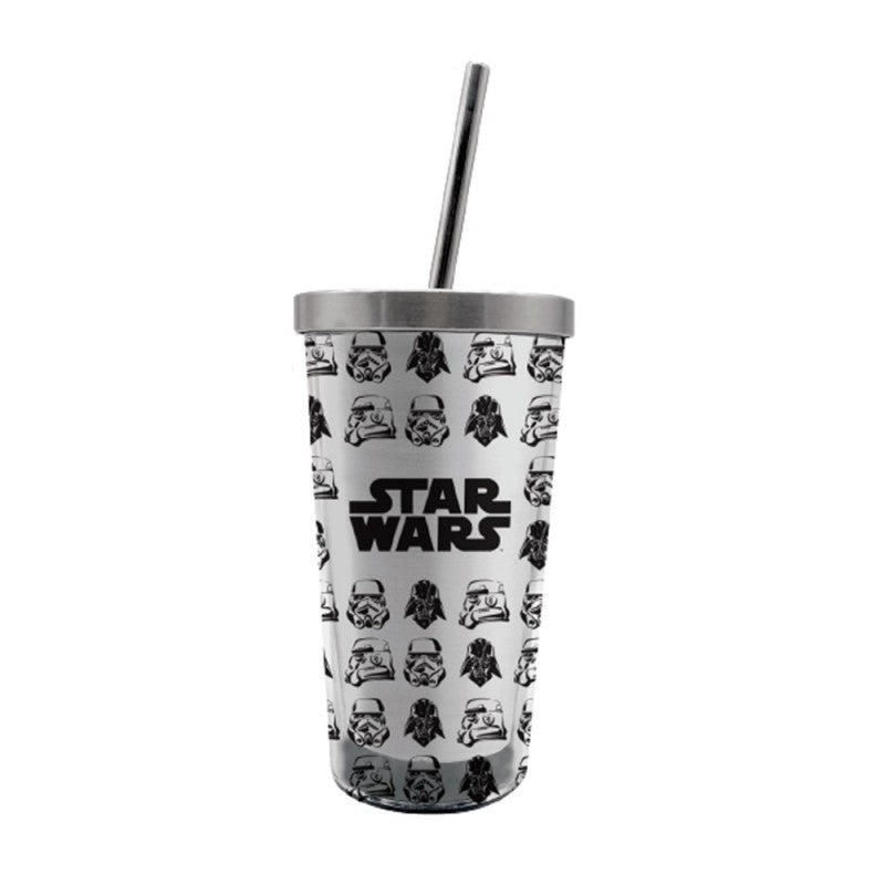 Copo com Canudo Star Wars Império 450mL