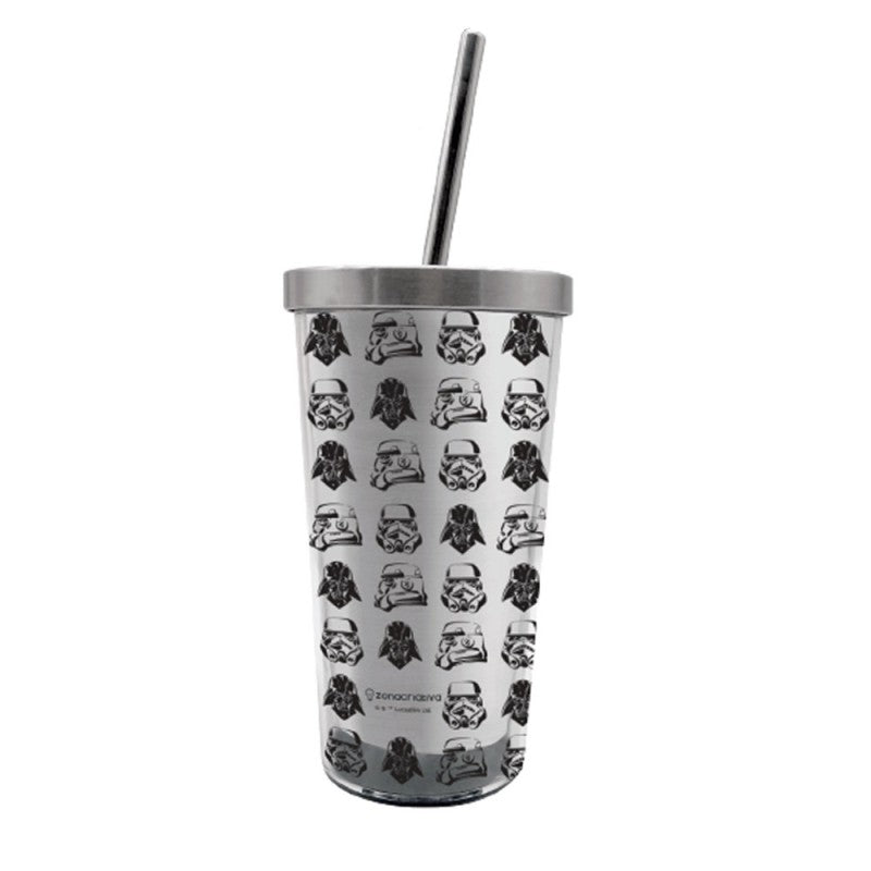 Copo com Canudo Star Wars Império 450mL