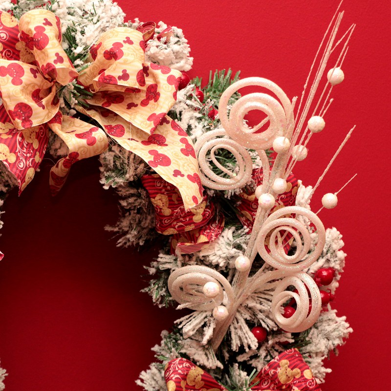 Guirlanda de Natal Mickey Mouse Vitoriano 55 cm