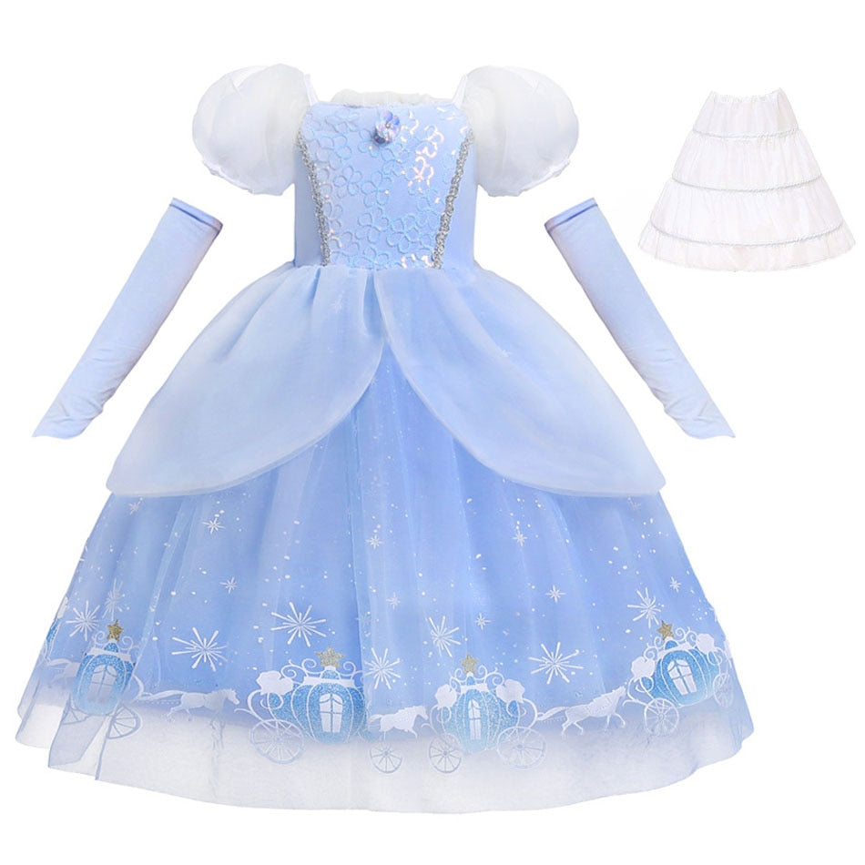 Fantasia Infantil Cinderela Premium Cosplay