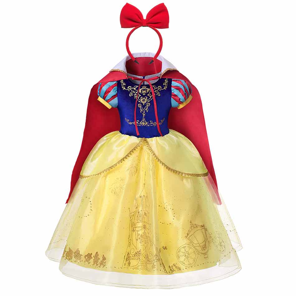 Fantasia Infantil Branca de Neve Premium Cosplay