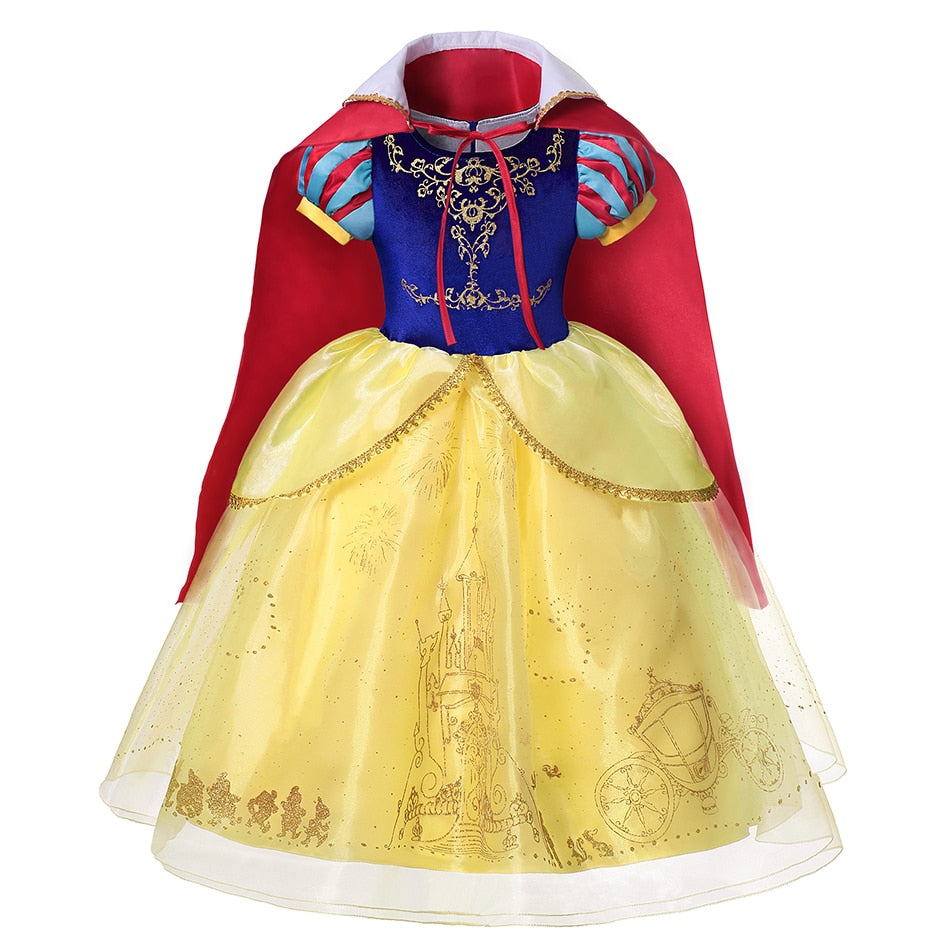 Fantasia Infantil Branca de Neve Premium Cosplay