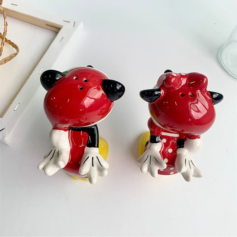 Saleiro e Pimenteiro Mickey e Minnie Kissing Natal Disney