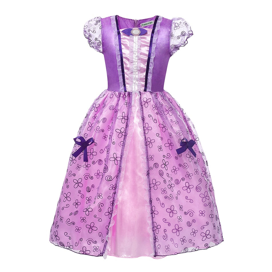 Fantasia Rapunzel Infantil Cosplay Standard 02