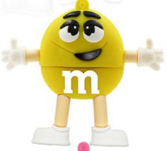 Pen Drive M&M USB 2.0 Flash Drive 4GB 8GB 16GB 32GB 64GB 128G 256GB