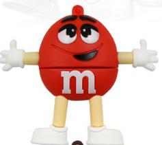 Pen Drive M&M USB 2.0 Flash Drive 4GB 8GB 16GB 32GB 64GB 128G 256GB