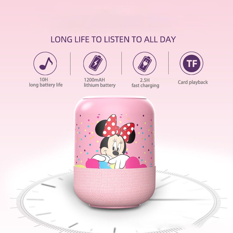 Mini Speaker Bluetooth Mickey, Minnie e Donald Disney