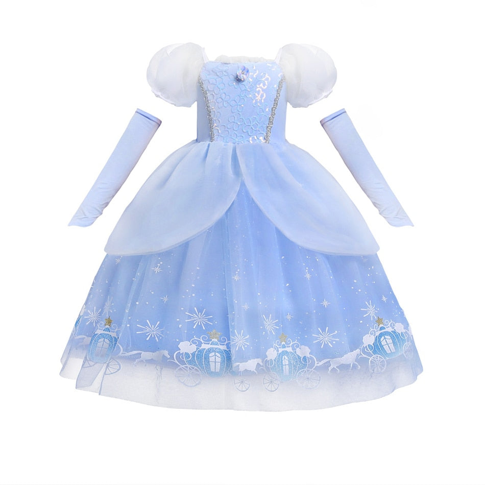 Fantasia Infantil Cinderela Premium Cosplay