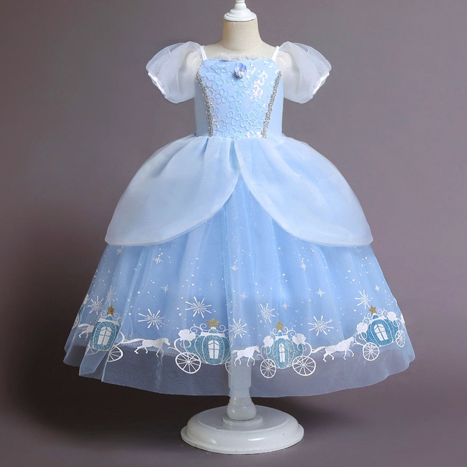 Fantasia Infantil Cinderela Premium Cosplay