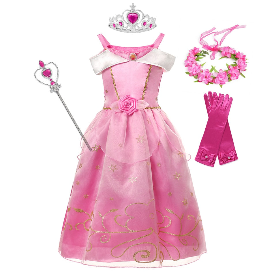 Fantasia Aurora Infantil Cosplay Standard 02