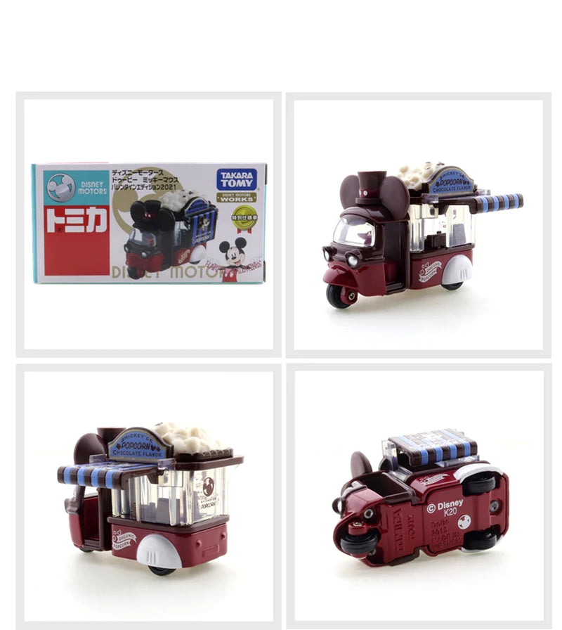 Carrito de palomitas de maíz de Mickey Disney Motors Takara Tomy Collectibles