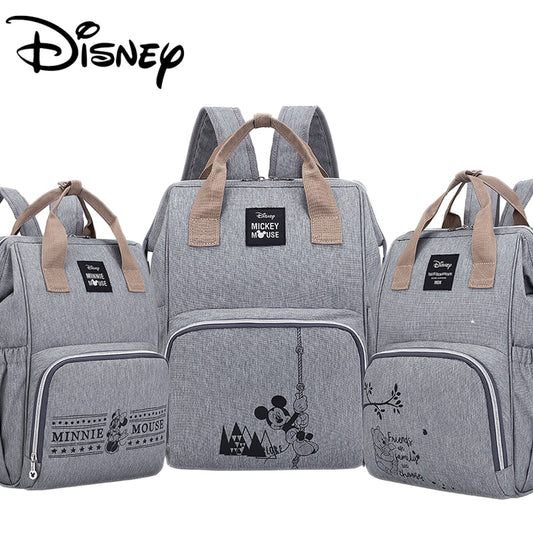 Bolsa Mochila Maternidade Mickey, Minnie, Pooh Disney