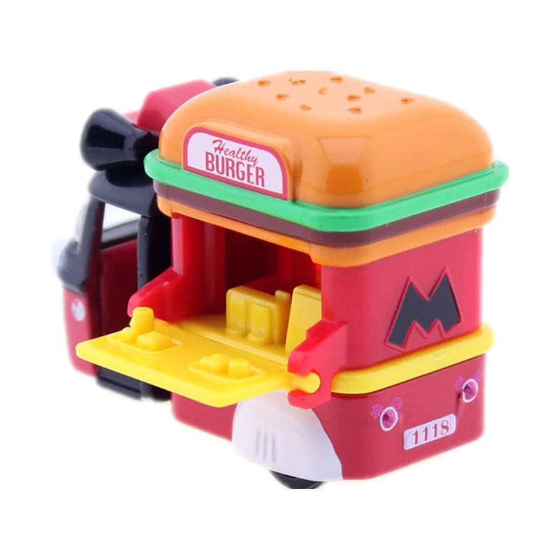 Mickey Disney Motors Takara Tomy Hamburger Cart Coleccionables