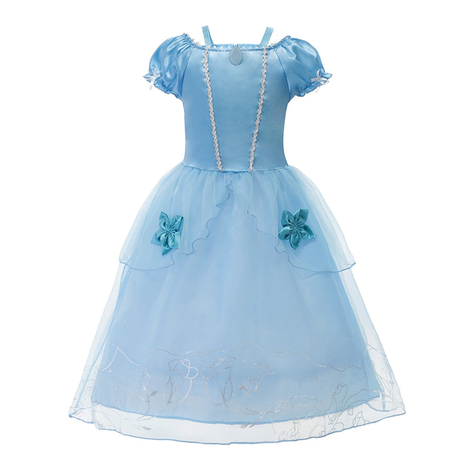 Fantasia Cinderela Infantil Cosplay Standard 02