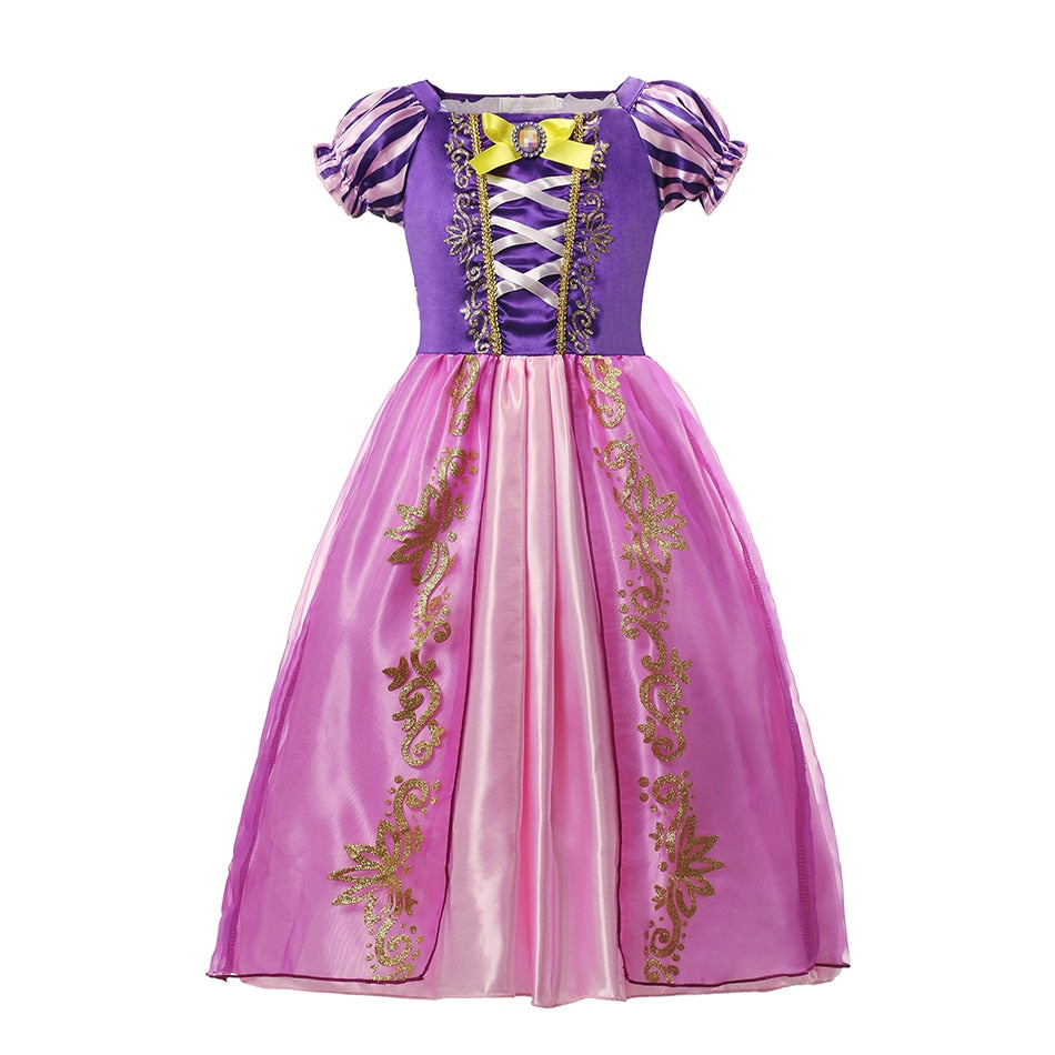 Fantasia Rapunzel Infantil Cosplay Standard 01