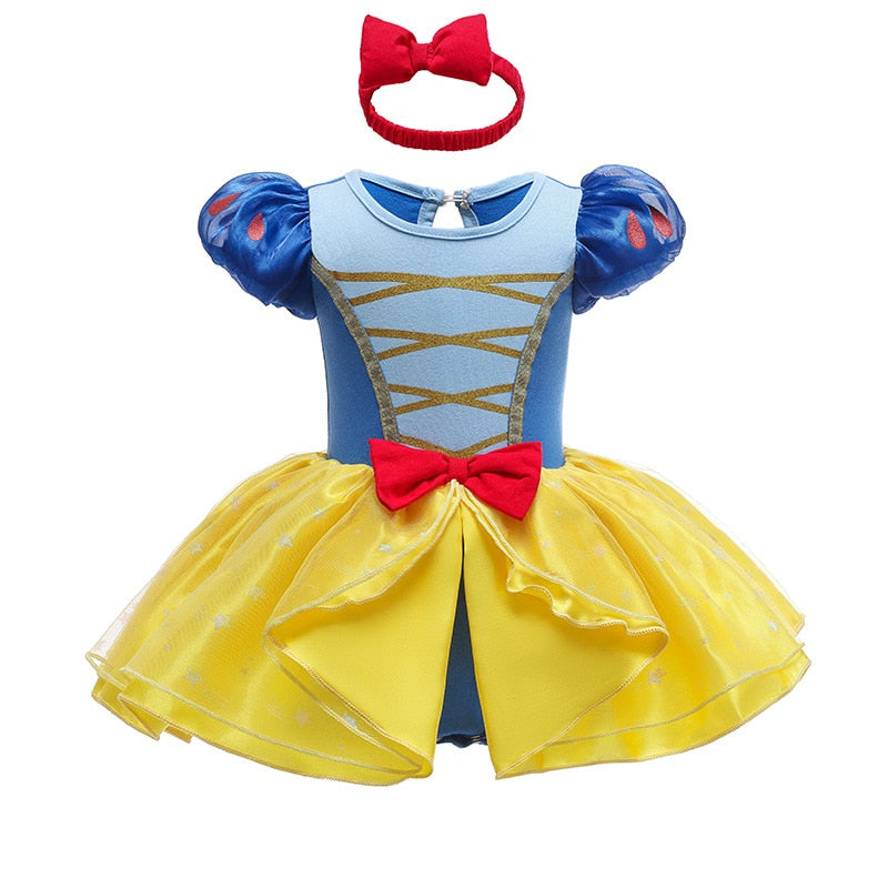 Fantasia Branca de Neve Bebê Cosplay