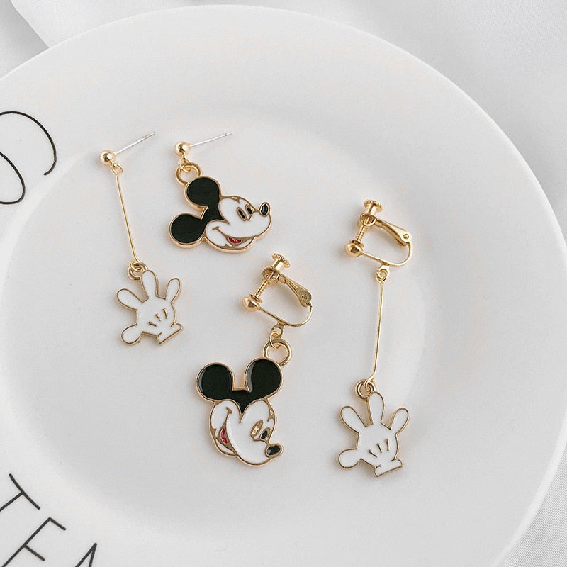 Mickey Head and Hand Earrings