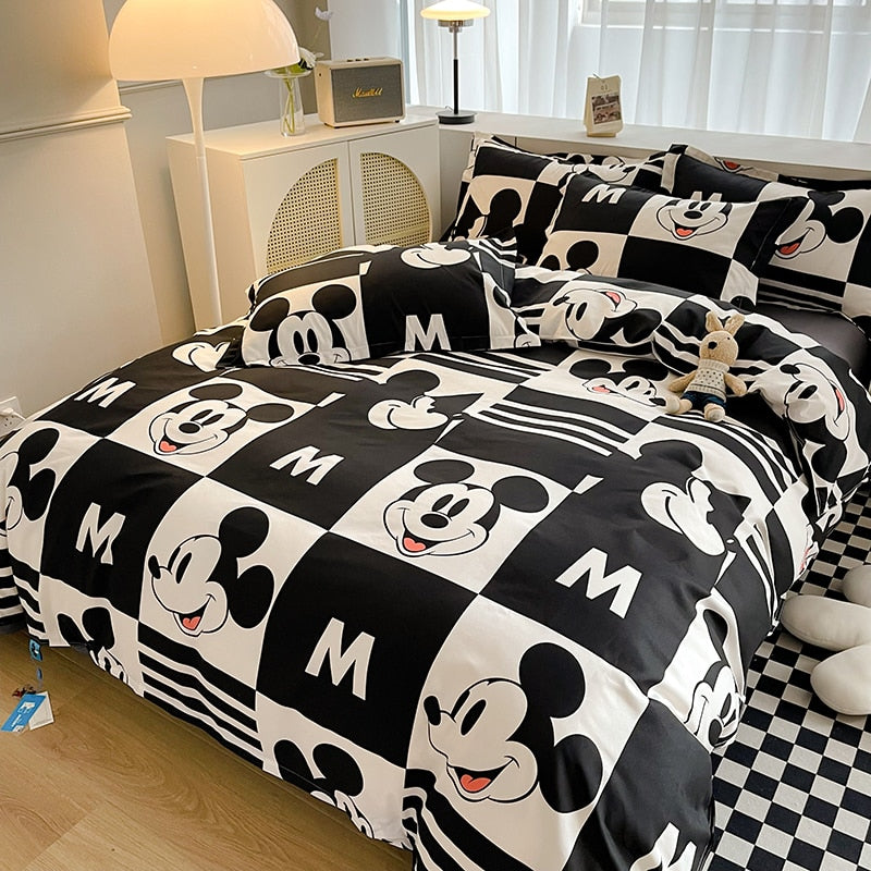 Kit Capa para Edredom, Lençol e Fronha Mickey Chess Disney