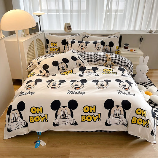 Kit Capa para Edredom, Lençol e Fronha Mickey Oh Boy Disney