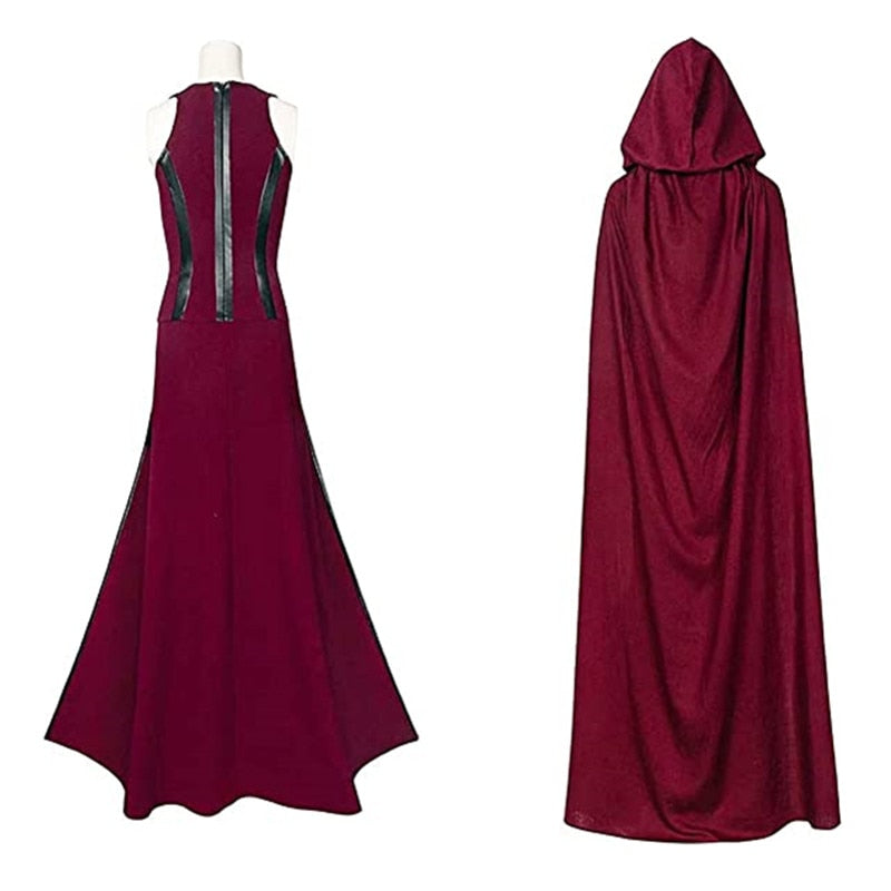 Fantasia Feiticeira Escarlate (Roupa Wanda Maximoff Scarlet Witch) Cosplay