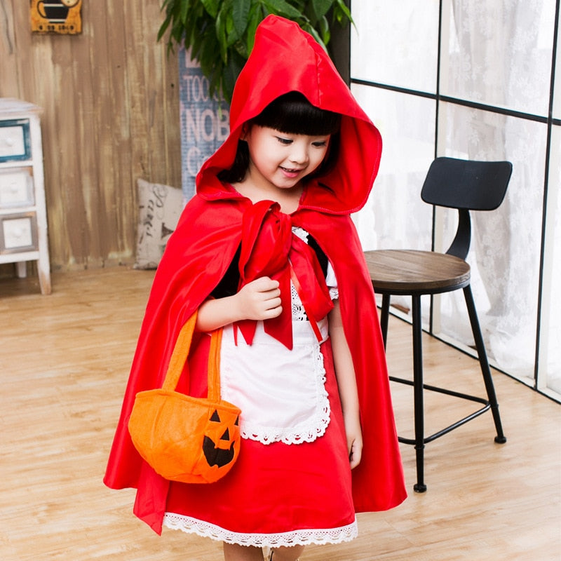 Fantasia Infantil Chapeuzinho Vermelho Cosplay