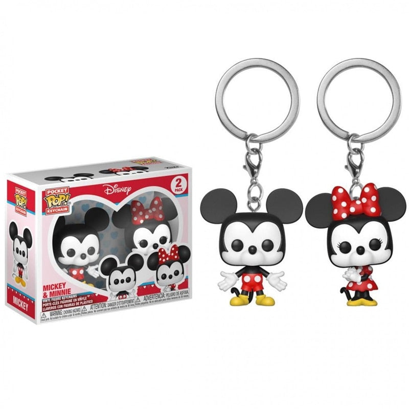 Mickey e Minnie Chaveiro FUNKO POP Pocket Keychains Disney