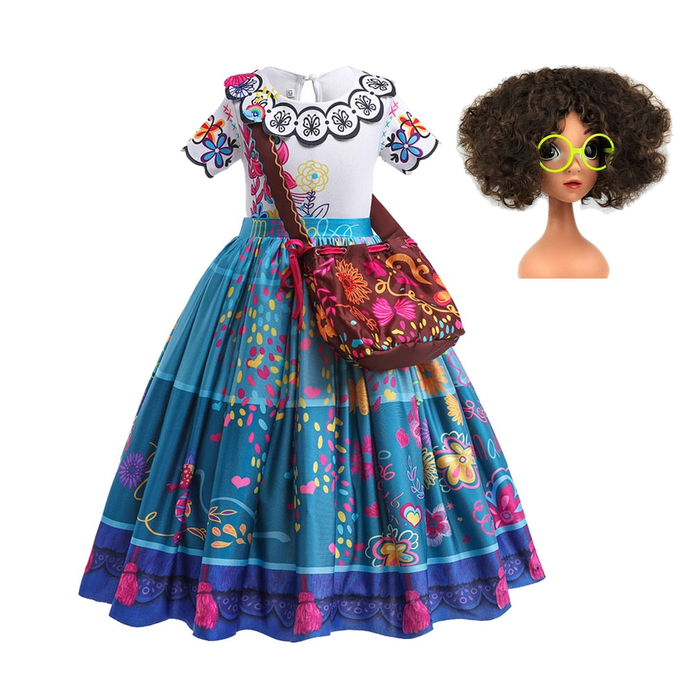 Fantasia Infantil Mirabel Encanto Cosplay