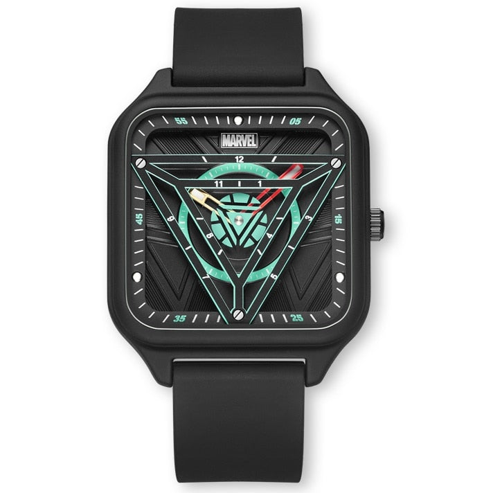 Relógio de Pulso Homem de Ferro Arc Reactor Dial Luminous Marvel