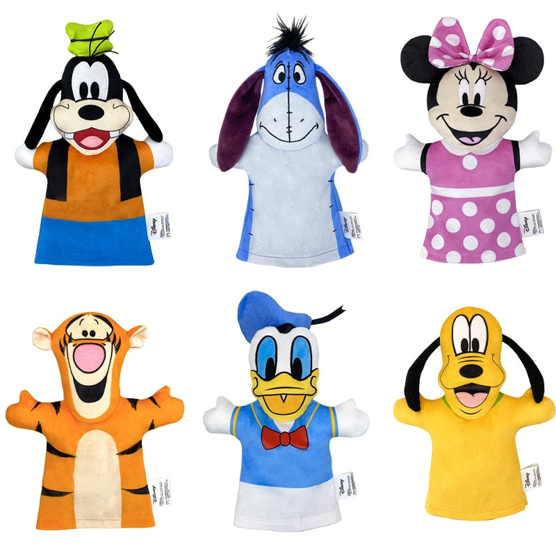 Fantoche de Mão Pelúcia Turma do Mickey e Pooh Oficial Disney
