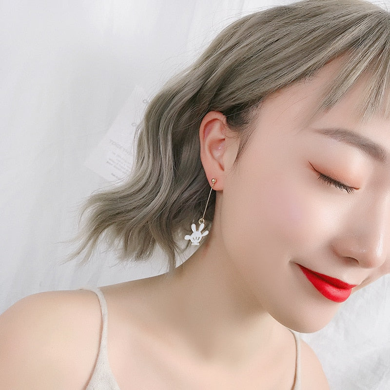 Mickey Head and Hand Earrings