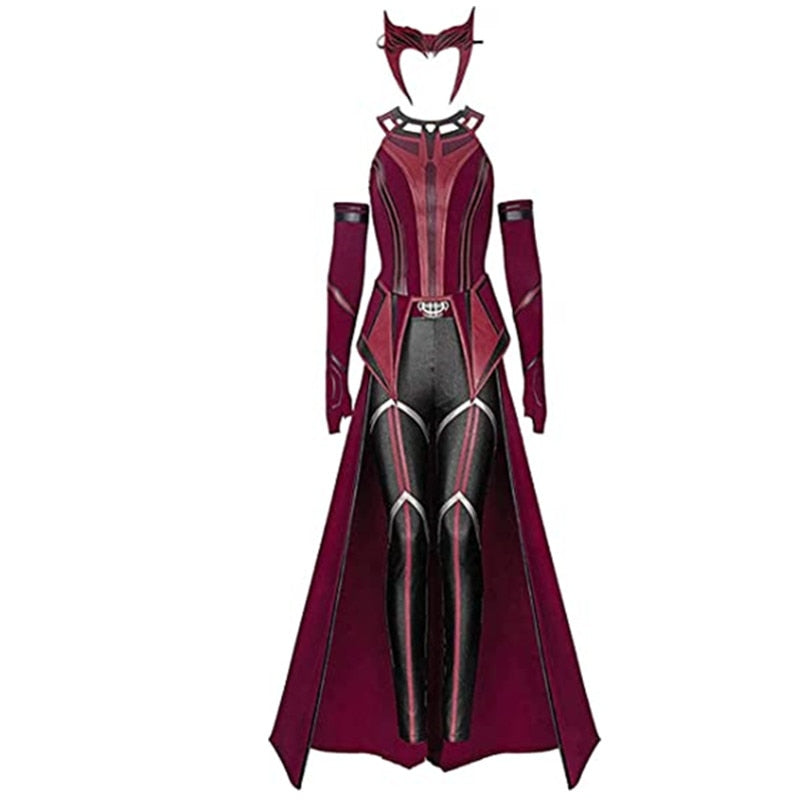 Fantasia Feiticeira Escarlate (Roupa Wanda Maximoff Scarlet Witch) Cosplay