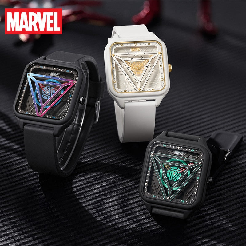 Relógio de Pulso Homem de Ferro Arc Reactor Dial Luminous Marvel