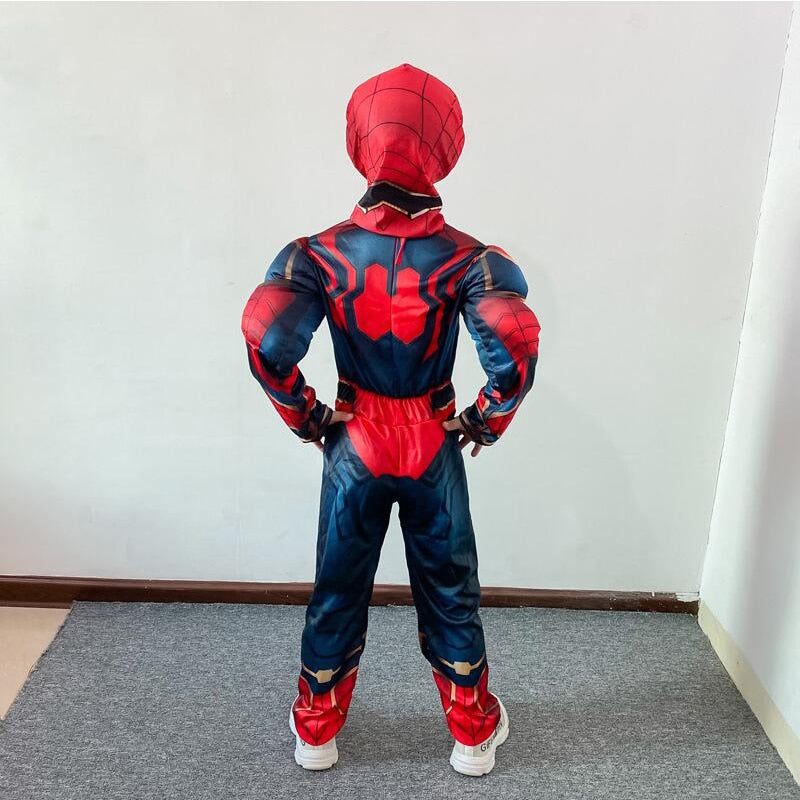 Children's Spiderman Costume 3D Muscle Cosplay - Style 01