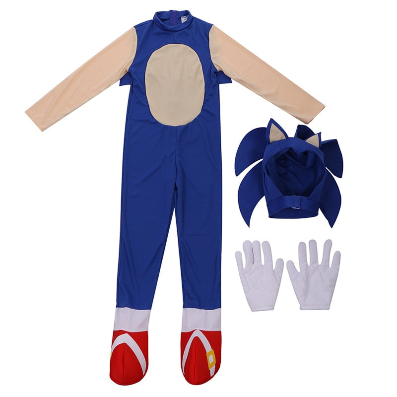 Fantasia Sonic Infantil Cosplay