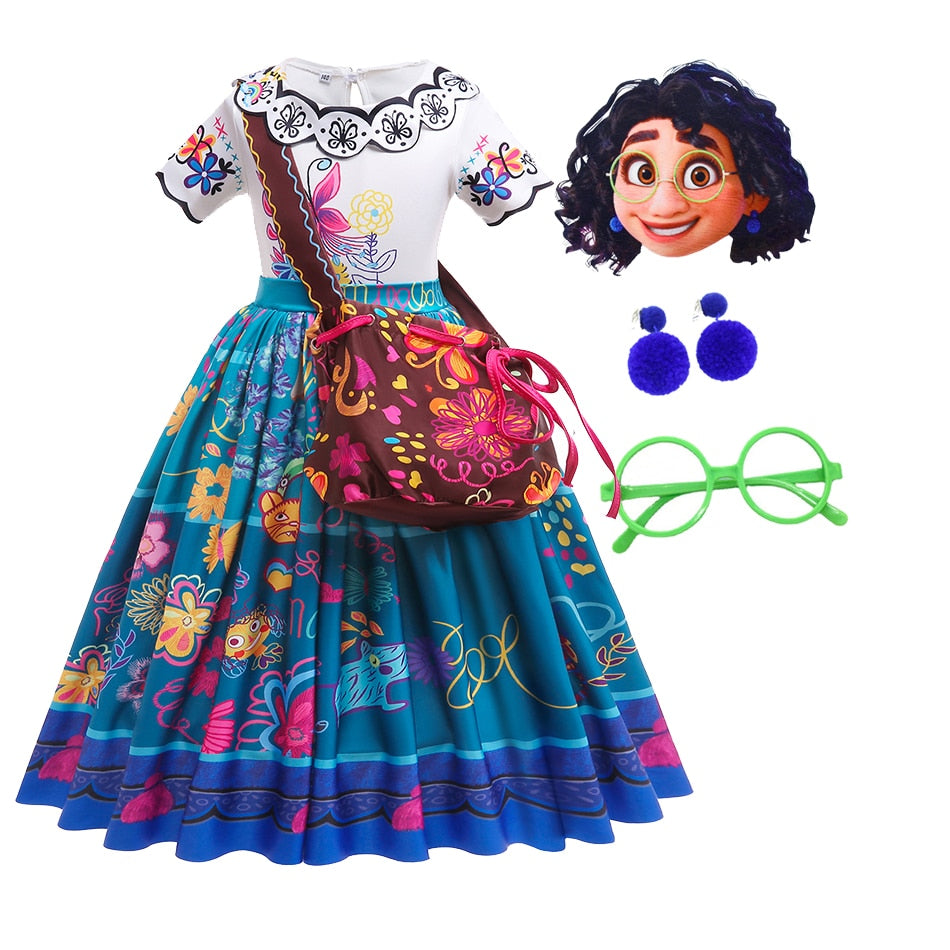 Fantasia Infantil Mirabel Encanto Cosplay