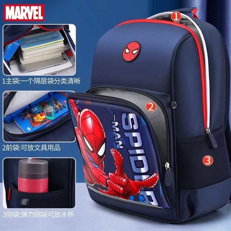 Mochila Escolar Infantil Ergonômica Costas Avengers Super Luxo Marvel