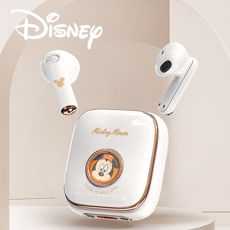 Fones de Ouvido Mickey e Minnie Lux TWS Bluetooth 5.2 Sem Fios Disney