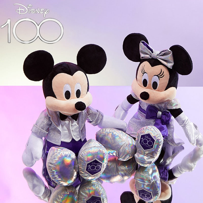 Pelúcia Mickey Minnie Pluto Tico e Teco Original Disney 100 anos