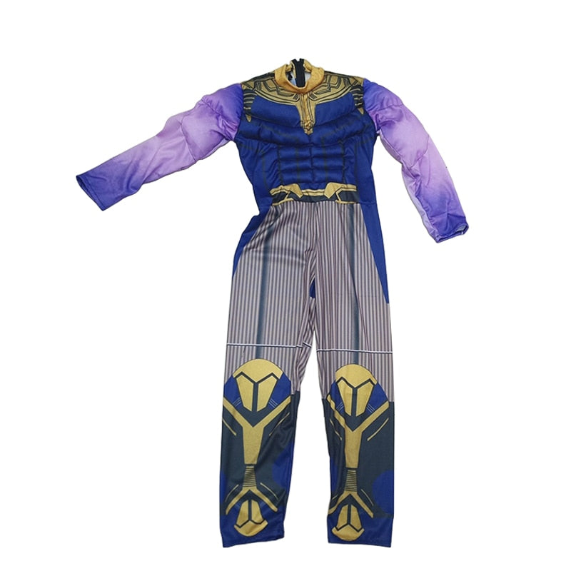 Fantasia Thanos Infantil 3D Muscle Cosplay