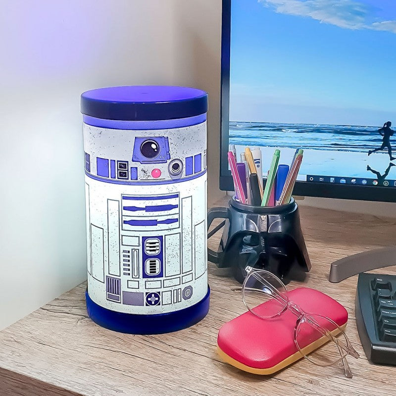 Abajur Luminária de Mesa R2D2 Star Wars Disney