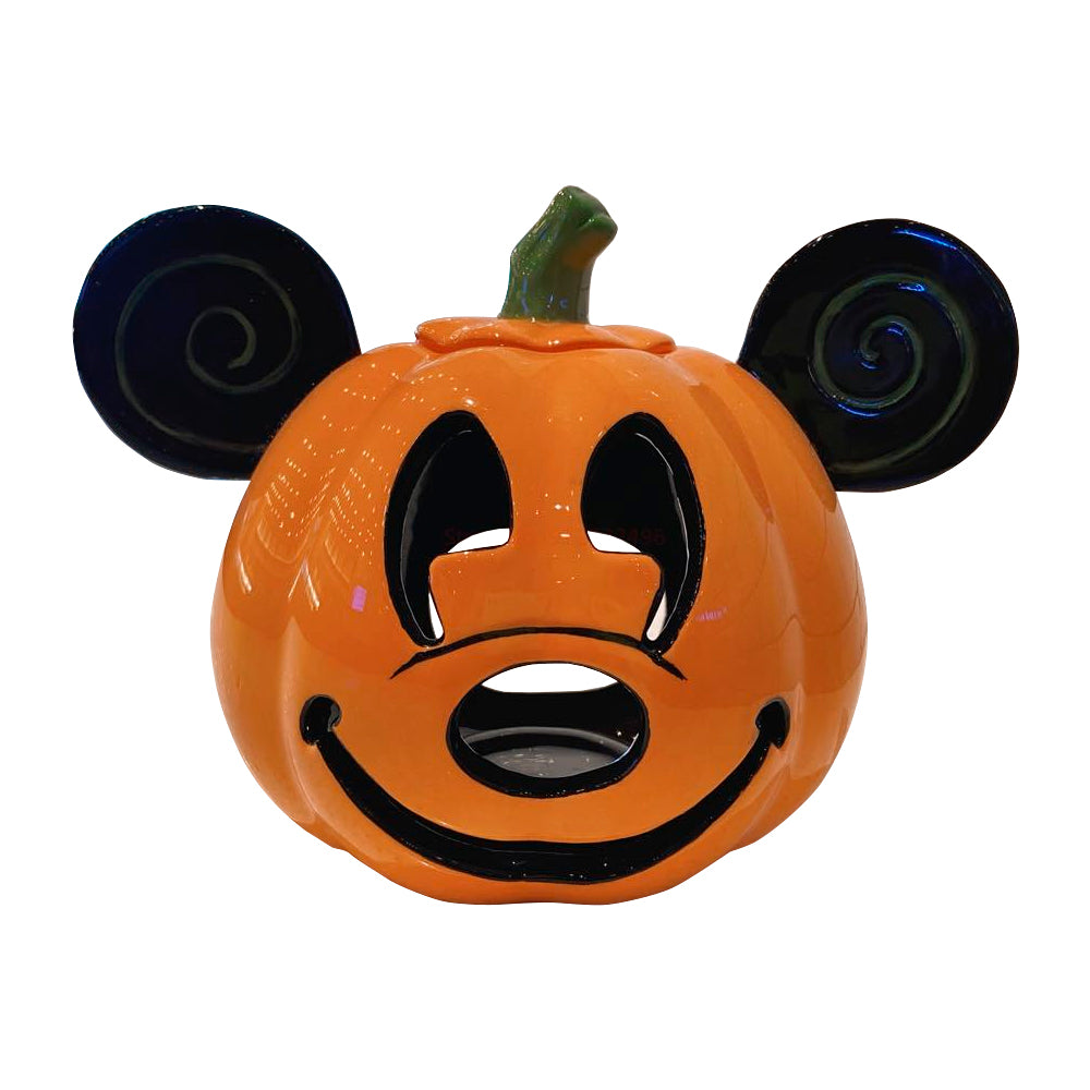 Abóbora Halloween Mickey Cerâmica Lanterna Vela Edição Limitada Disney