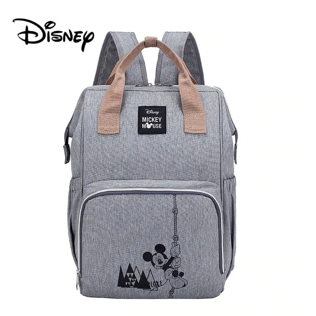 Bolsa Mochila Maternidade Mickey, Minnie, Pooh Disney