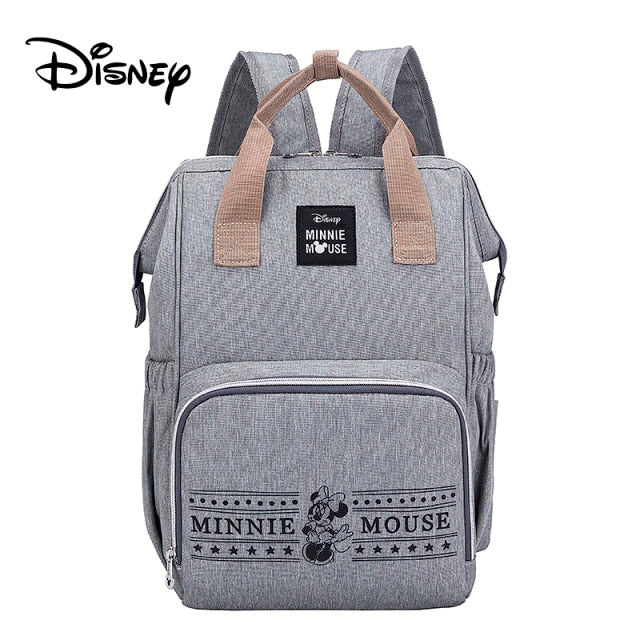 Bolsa Mochila Maternidade Mickey, Minnie, Pooh Disney