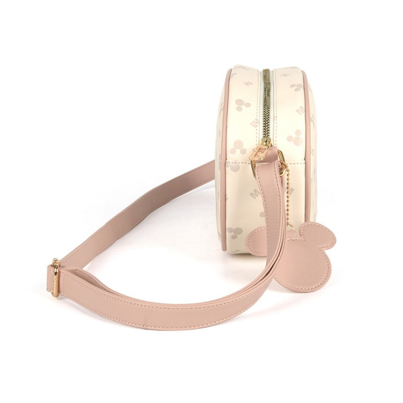Bolso bandolera Disney Mickey Heads beige