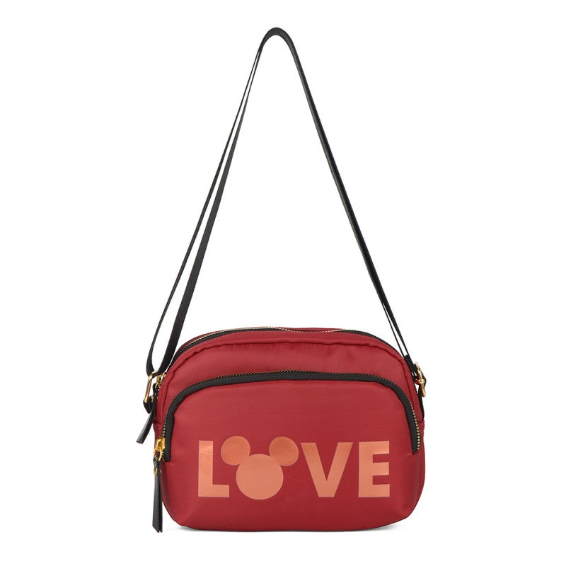 Bolso bandolera rojo Mickey Love de Disney