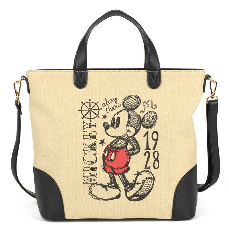 Bolsa Tote Mickey 1928 Bege Disney